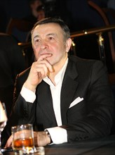 Moscow, russia, april 22, 2006, president of the crocus group aras agalarov attends the party dedicated to the first music album of his son, businessman emin agalarov, at the radius hall concert hall.