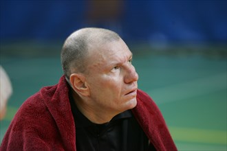 Vladimir potanin at a badmington game, january 27, 2006.