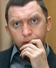 Moscow, russia, november 24, 2006, chairman of the board of rusal oleg deripaska attends the session of the russia's council for the implementation of priority national projects and demographic policy...
