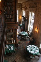 The library hall at pushkin cafe, moscow, russia, february 2007.