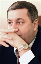 Mikhail gutseriyev as president of slavneft oil and gas company.
