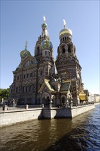 St petersburg, russia, the savior on the spilled blood cathedral, august 2007.