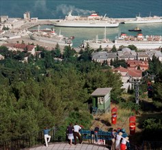 Yalta, black sea resort, ukraine, 1990s.