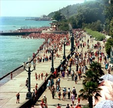 Yalta, black sea resort, ukraine, 1990s.