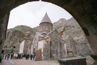 Monastery of gegard, armenia, 1996.
