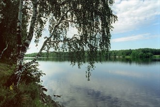 The tagilka river in the urals region, russia.