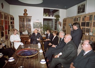General secretary of the cpsu central committee mikhail gorbachev when he was in reykjavik, iceland to meet with president ronald reagan on october 11, 1986.