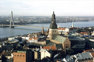 The dom cathedral in old riga, latvia,2003.