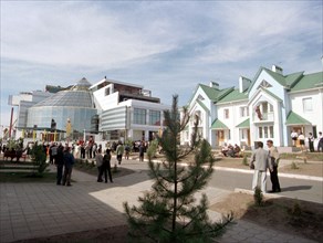 Elista, the chess city, 9/98, a special village built to house the participants of the 33rd world chess olympiad opened in the city of elista, the capital of kalmykiya (a republic in the south of russ...