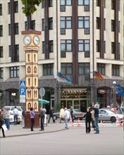 Famous laima clock, riga, latvia, 2003.