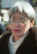 Journalist anna politkovskaya, correspondent for the novaya gazeta newspaper.
