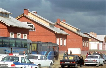 Russia 2001: town of shchuchye, kurgan region, russia, site of an important storage center for chemical weapons built during the cold war years.