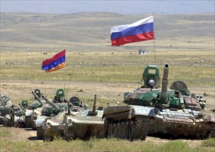 Joint command and staff exercises of russian and armenian troops, armenia, august 9, an episode of the joint command and staff exercises of russian and armenian troops (in pic), the marshal bagramyan ...