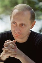 russian president vladimir putin on the eve of his visit to germany in september 2001.