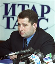 Moscow, russia, november 13 2002: former deputy governor of ivanovo region mikhail babich - aged 33 - is appointed head of the chechen government by decree of the head of the administration of the che...