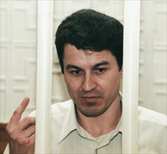 Vladivostok, russia, december 11 2002: military journalist grigory pasko during his trial (in pic), the journalist who as sentenced to four years on accusation of high treason was awarded a prize of h...