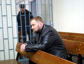Rostov-on-don, russia, december 16 2002: the north caucasian regional court martial resumed hearing of the case of colonel yury budanov (in picture) accused of a murder of a chechen girl elsa kungayev...