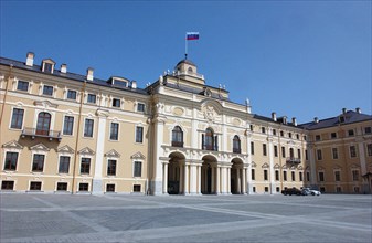 The restored konstantin palace in strelnya gained the status of the 'state complex - palace of congresses' , the heads of delegations arrived in st,petersburg to participate in the celebrations markin...