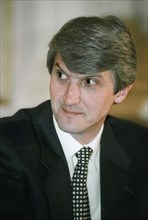 Platon lebedev, director of group menatep bank detained in moscow, russia on suspicion of fraud, july 3, 2003.
