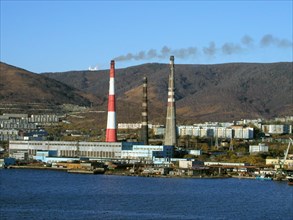 Power station, petropavlovsk, kamchatka, far east, russia, 10,10,2003 .