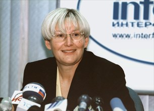 Elena baturina, wife of moscow mayor yuri luzhkov, may 2004, russia.