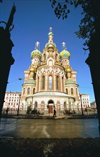 The cathedral of the saviour on the blood in st, petersburg, russia, church of the spilled blood.