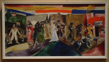 A wedding' (1911) marc chagall, the national museum of modern art, the georges pompidou centre, paris.