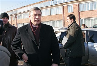 Russia’s ex-prime minister mikhail kasyanov, centre, outside the russian prosecutor general’s office, mikhail kasyanov has been summoned to testify in connection with a fraud investigation launched in...