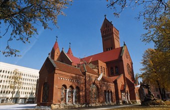 Roman catholic church of st, simon and st, helen in minsk, belarus.