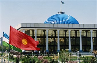 The parliament building in tashkent, uzbekistan, 2000s.