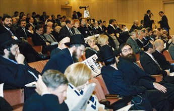 Second annual meeting of the russian jewish congress in moscow, russia, september 1998.