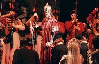 Moscow, russia, bolshoi theater: v, pochapsky as ivan the terrible in rimsky-korsakov's opera 'the maid of pskov'.
