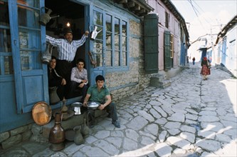 A small family shop in nagorny karabakh, july 1992.