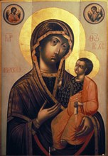Tverskaya mother of god' icon (1754) from st, catherine's monastery (russian orthodox) in sinai, egypt.
