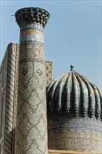 Madrassa shir-dor in samarkand, uzbekistan, 1990s.