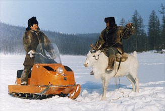 Yakut tribesmen, siberia, russia.