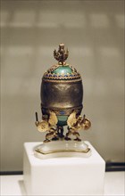 Faberge egg with royal symbols.