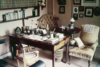 Leo tolstoy's study at yasnaya polyana, the tolstoy family estate.