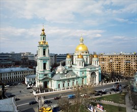 The epiphany cathedral (yelokhov church) in moscow, russia, 2004.