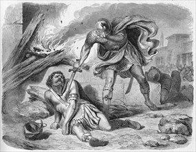 Religion The Holy Bible. Death of Abimelech