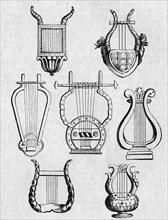 Religion The Holy Bible. Ancient arps and lyre