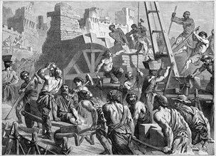 Religion The Holy Bible. A reconstruction of Jerusalem