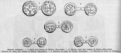 Religion The Holy Bible. Ancient coins