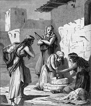 Religion The Holy Bible. Chaldaeans women on slavery