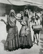 Historical Geography. 1900. India. Professional performers in public and religious ceremonies.