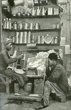 Historical Geography. 1900. Iraq. Amid the clinking cannikins of the tinsmith's shop
