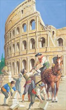 Creative illustration serial History of Rome The Roman antiquities stripped