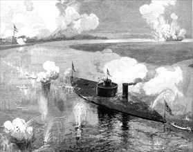 American Civil War, 1863 USS Monitor sinks Motauk Nashville