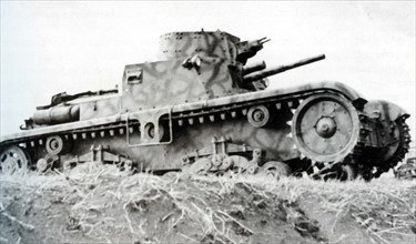 World War II - Medium tank type M 11/39 Italian