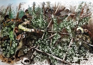 Franco-Prussian War 1870 Camouflaged ambush